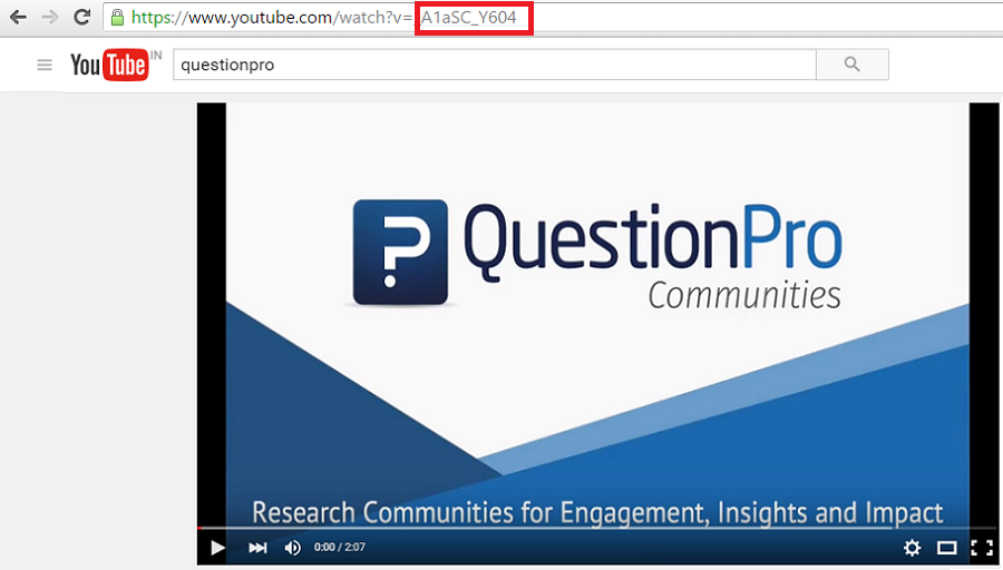 Embed YouTube Video QuestionPro Help Document