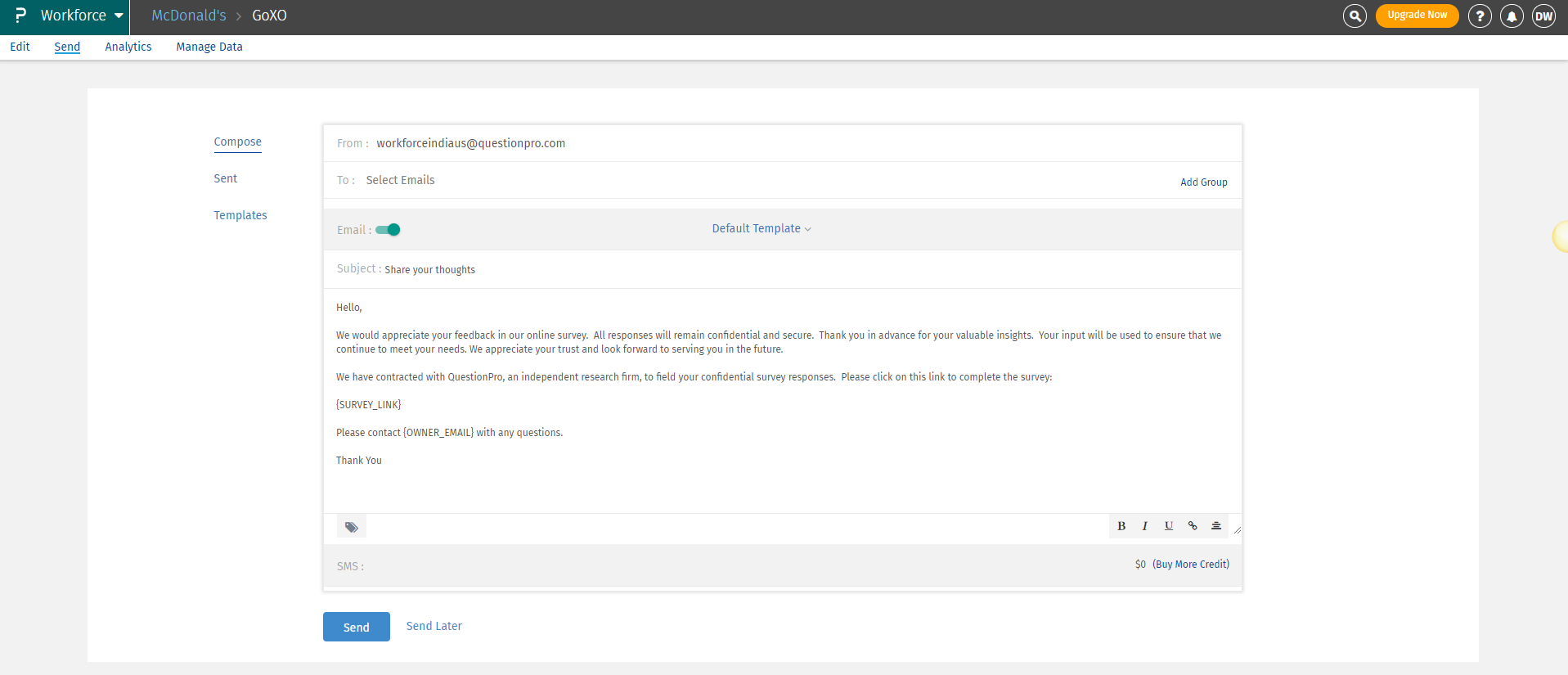 Survey Software Help Image