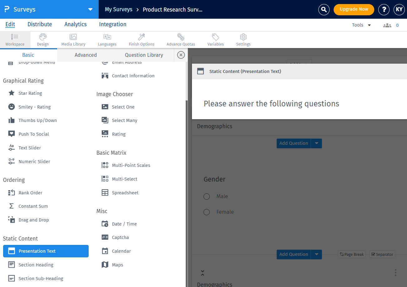 Survey Software Help Image