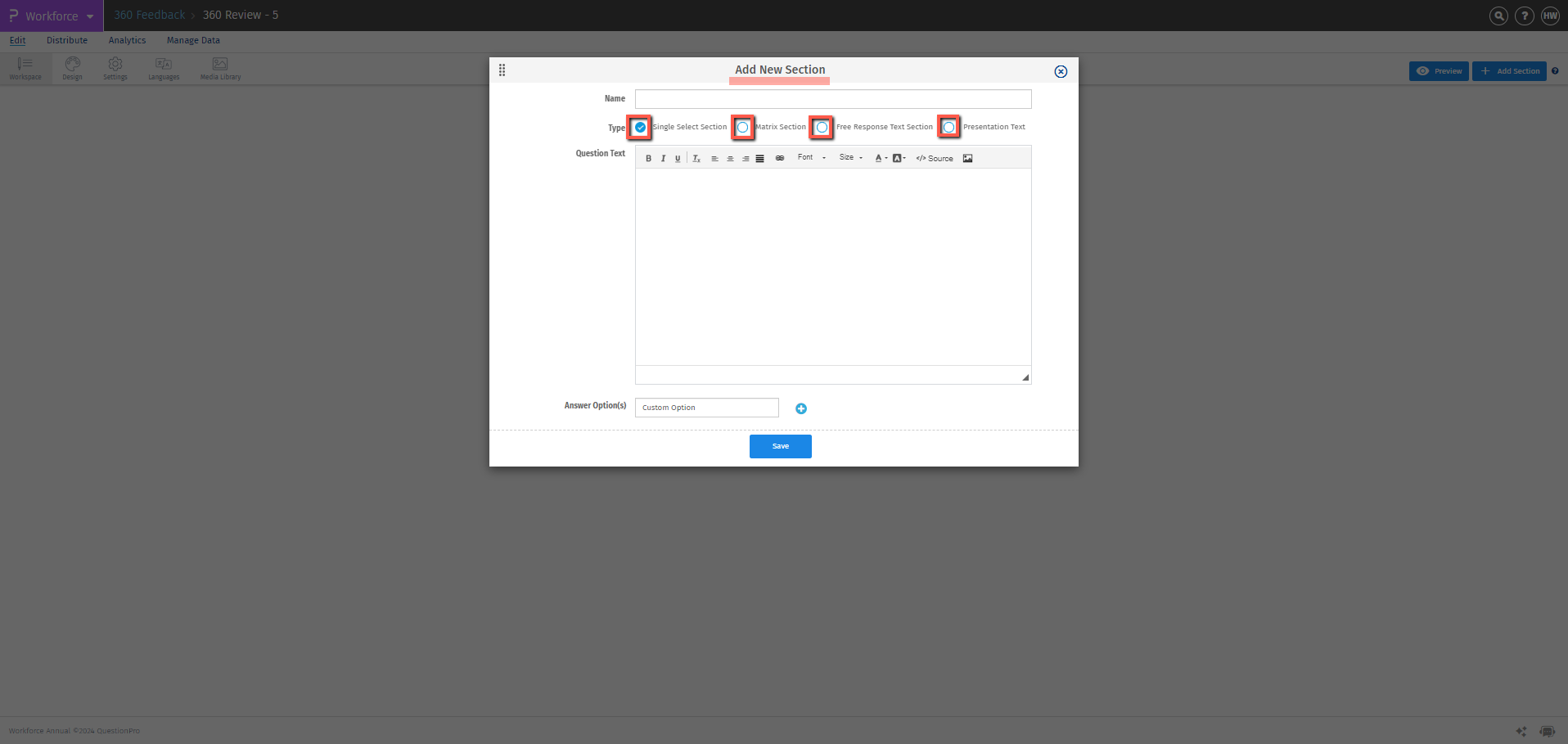 Survey Software Help Image