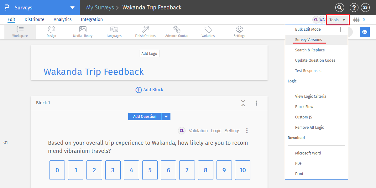 Survey Software Help Image