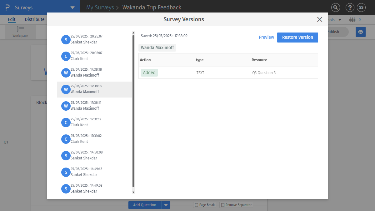 Survey Software Help Image