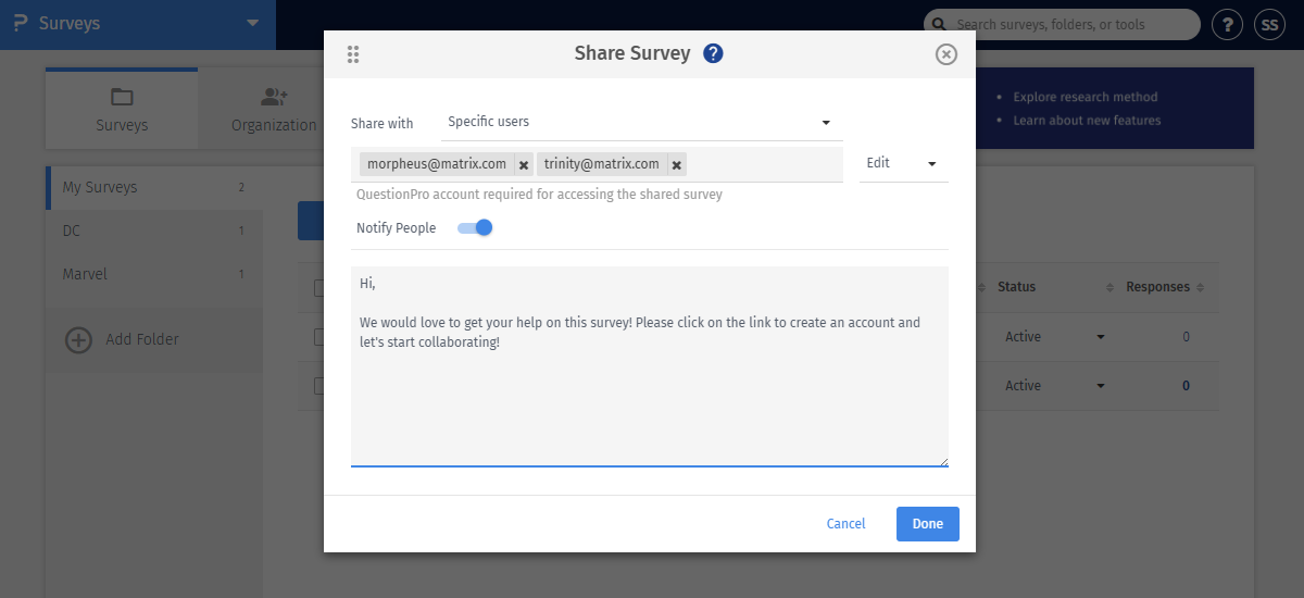 Survey Software Help Image