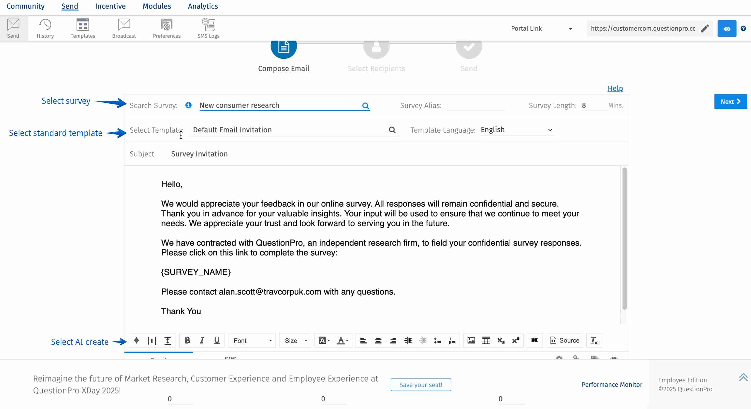 Survey Software Help Image