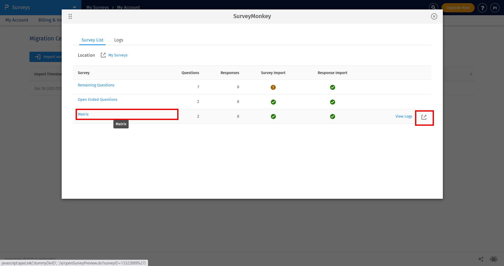 Survey Software Help Image