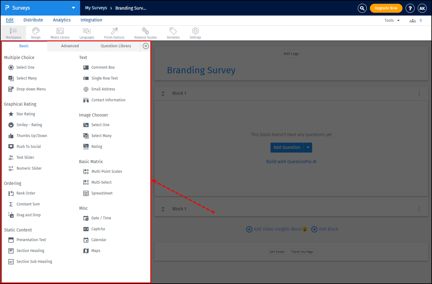 Survey Software Help Image