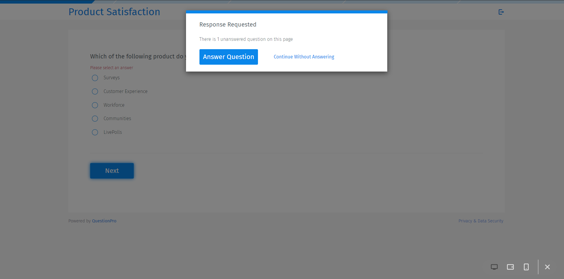 Survey Software Help Image