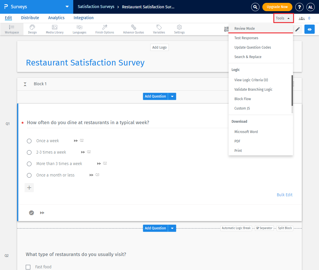 Survey Software Help Image