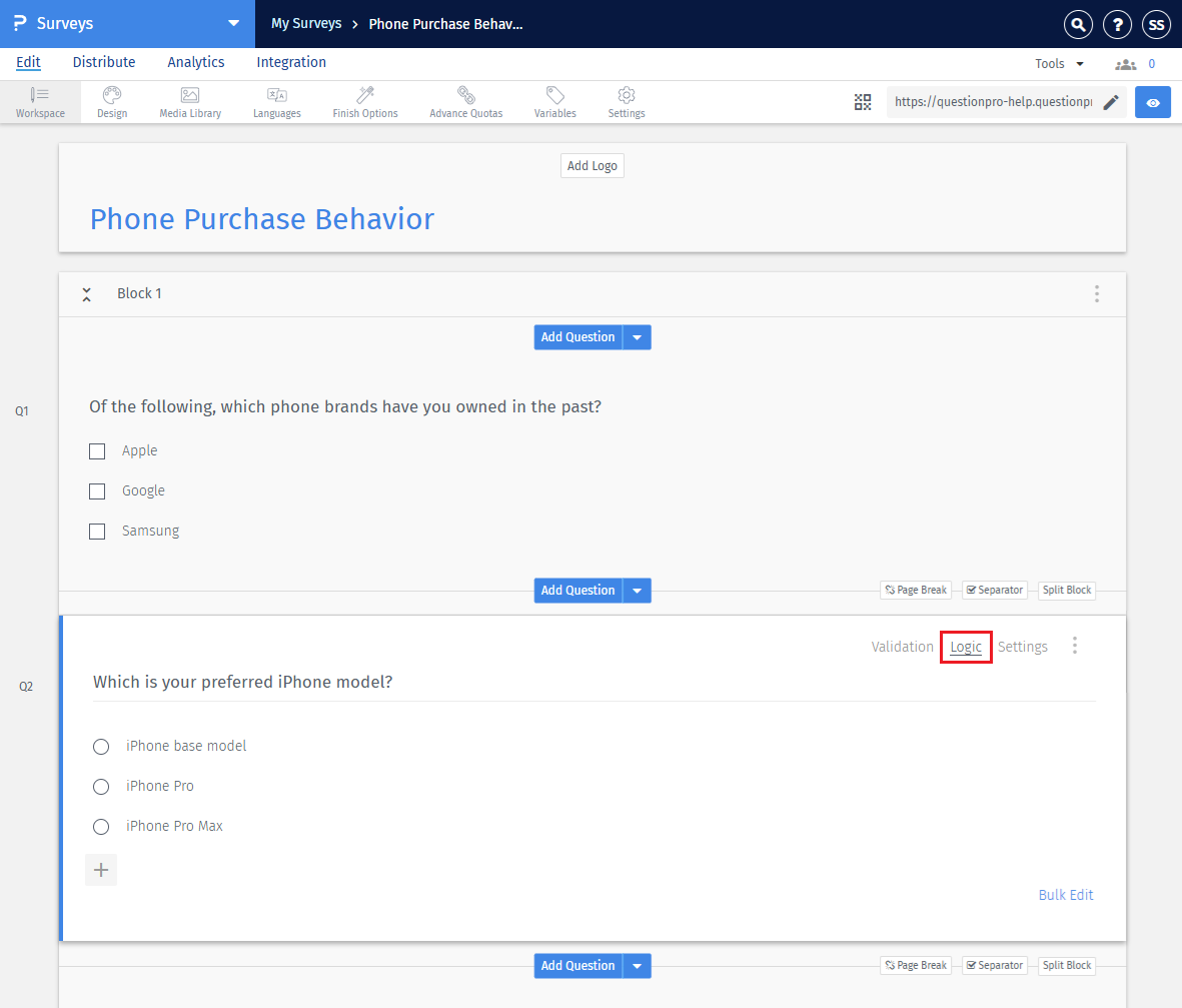 Survey Software Help Image