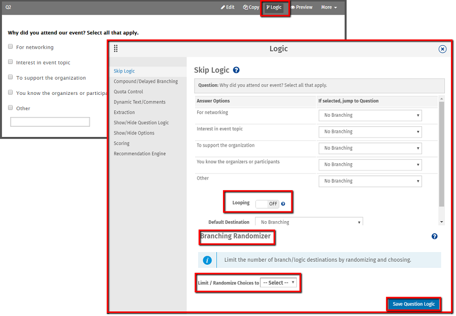 Survey Software Help Image