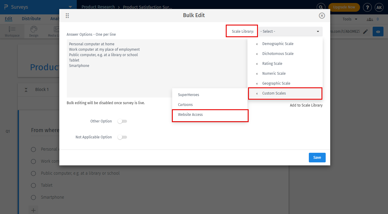 Survey Software Help Image