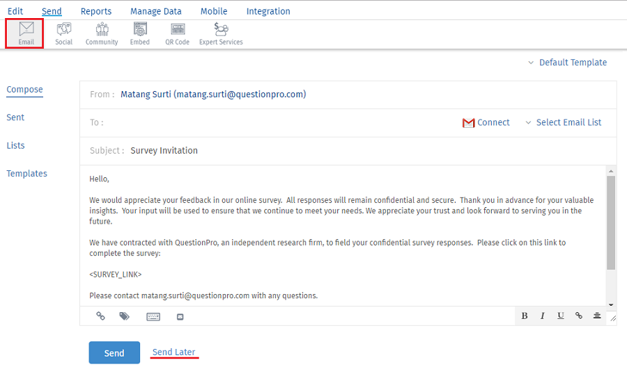 Survey Software Help Image