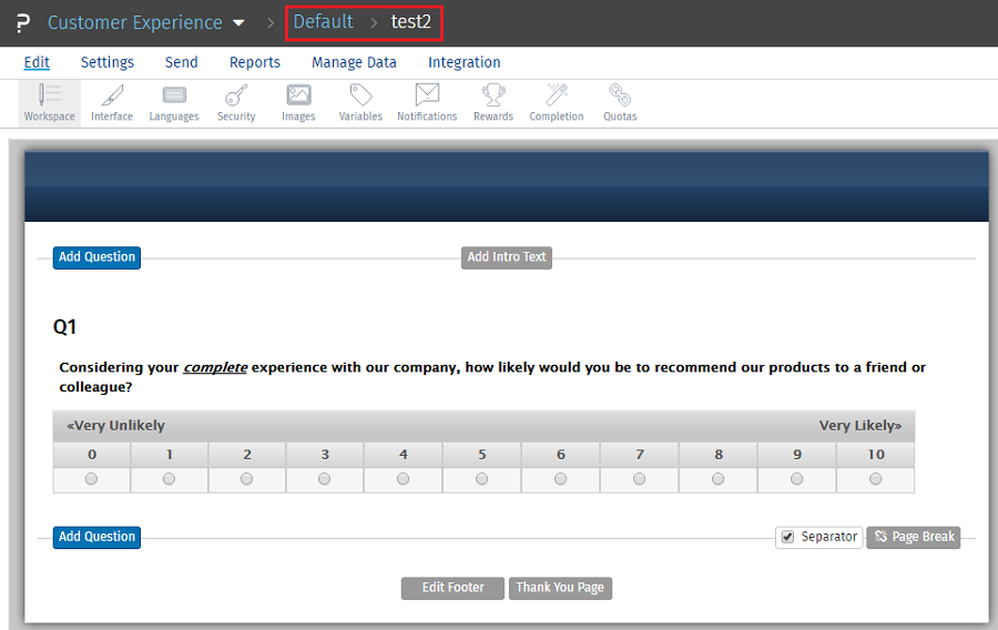Survey Software Help Image