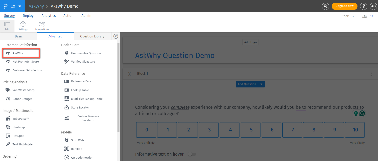 Survey Software Help Image
