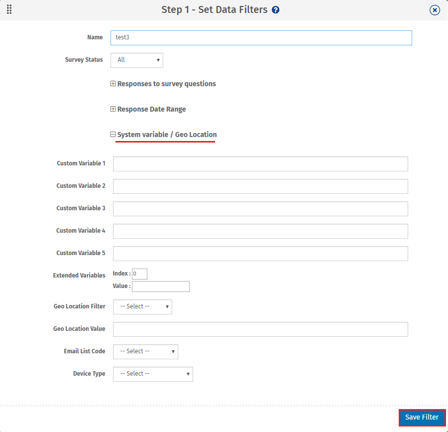 Data segmentation feature | QuestionPro