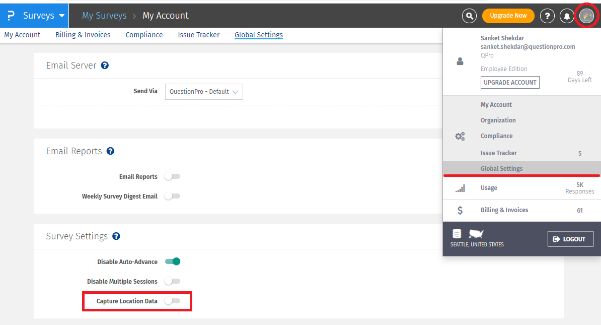 Respondent tracking, Track respondents in surveys