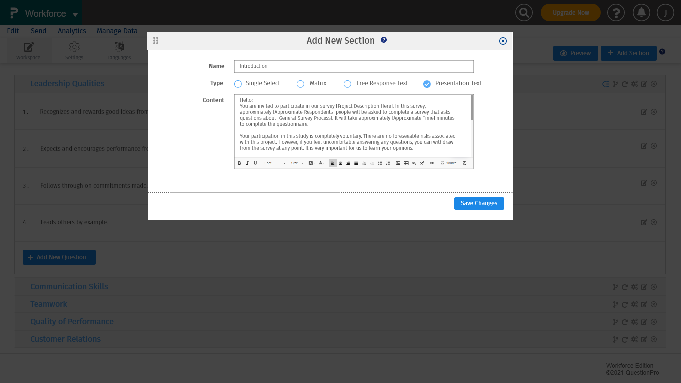 Survey Software Help Image