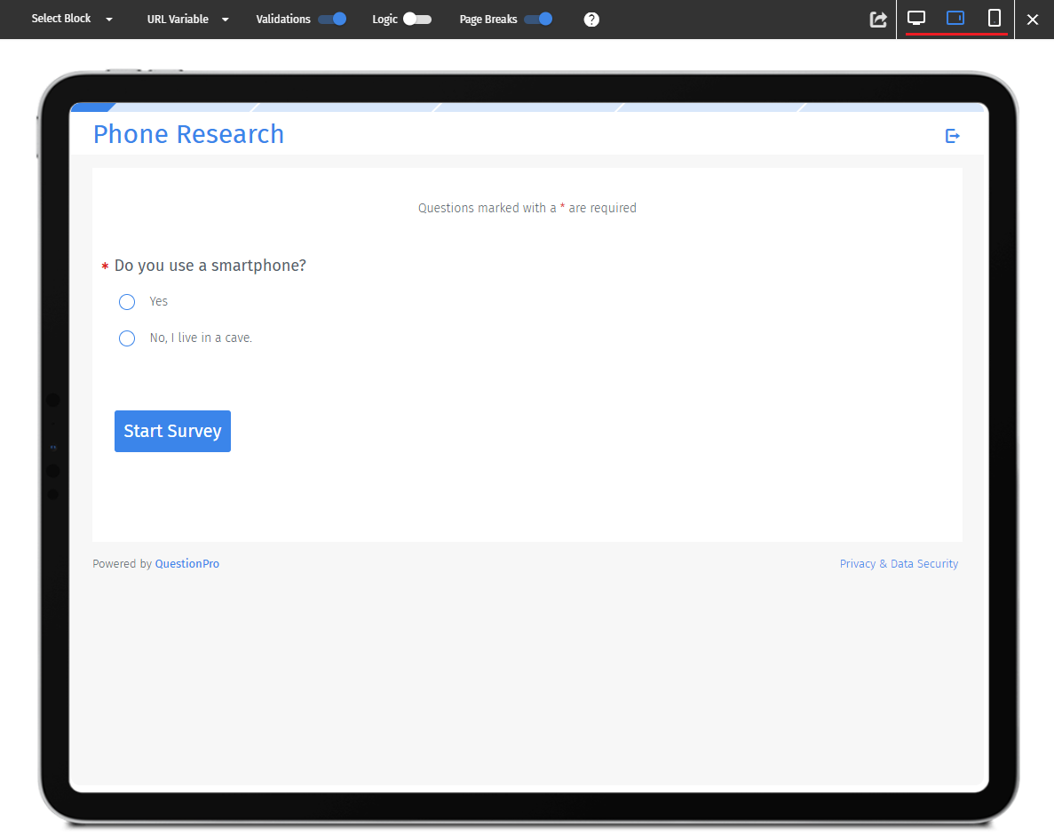 Survey Software Help Image