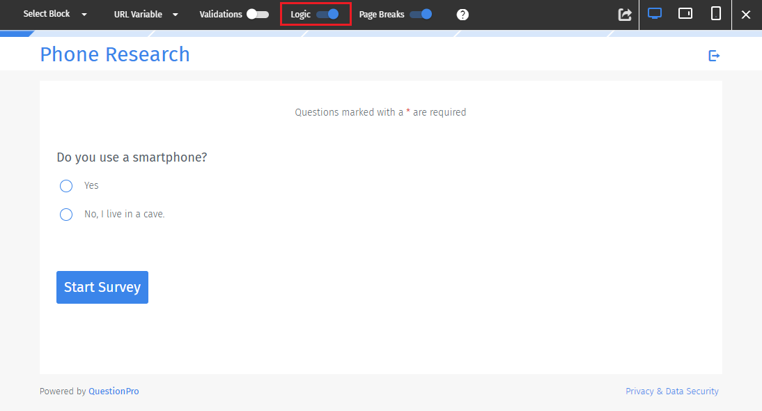 Survey Software Help Image