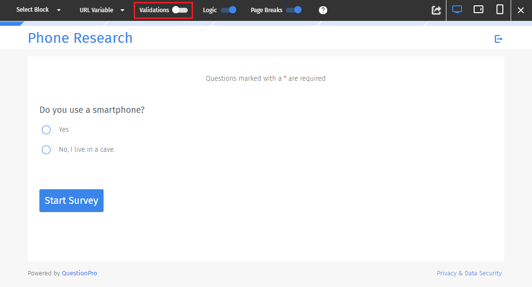 Survey Software Help Image