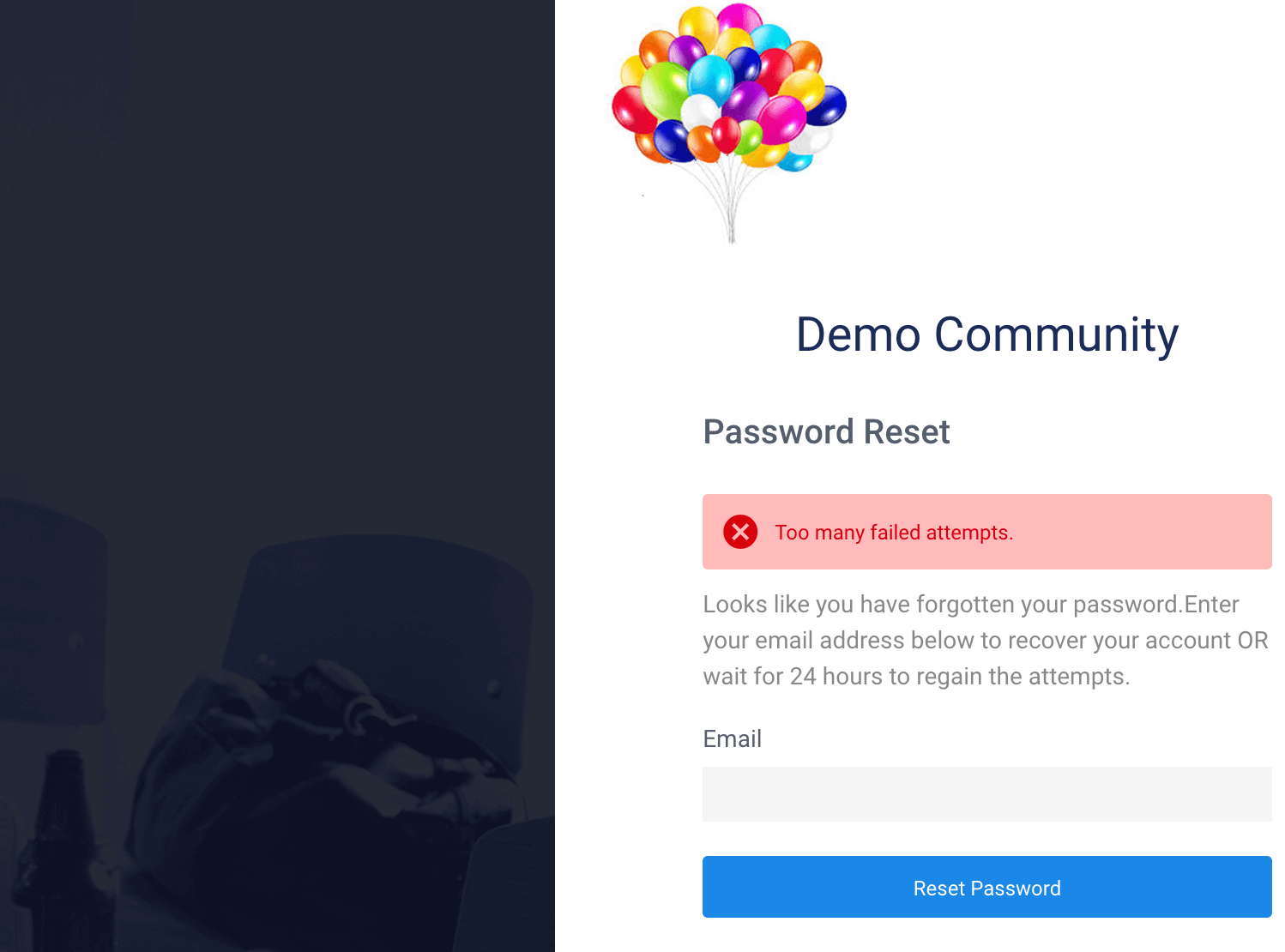 To Many Failed Login Attempts, Reset your Password Loop! Please