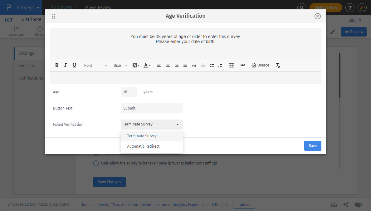 Survey Software Help Image