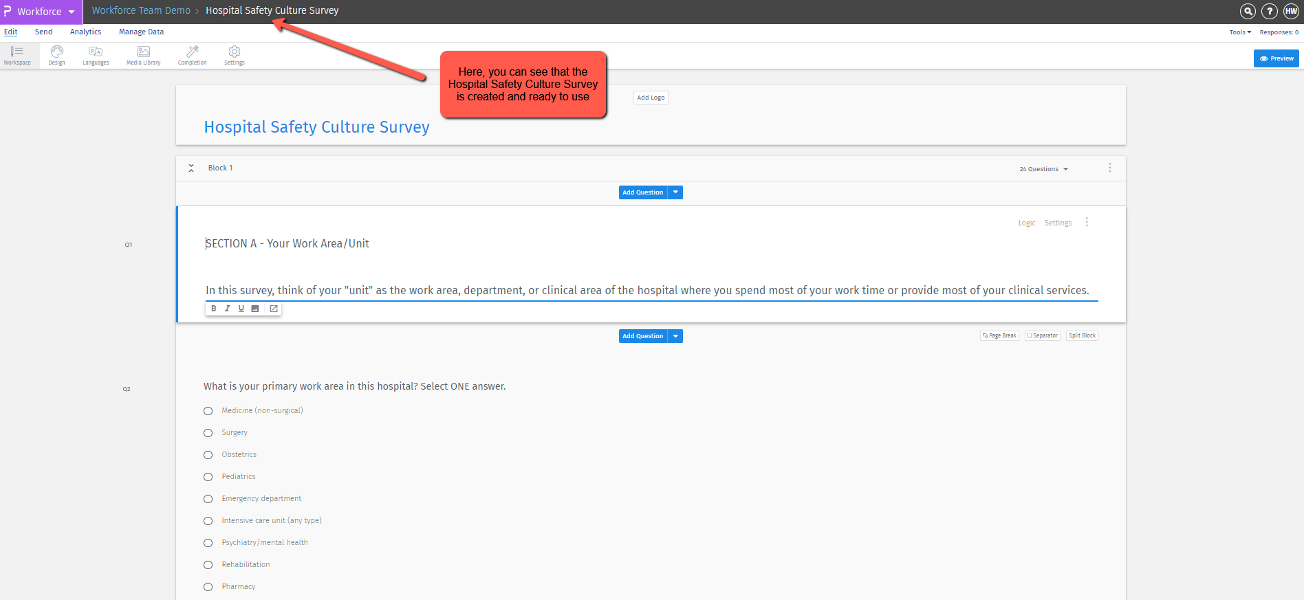 Survey Software Help Image
