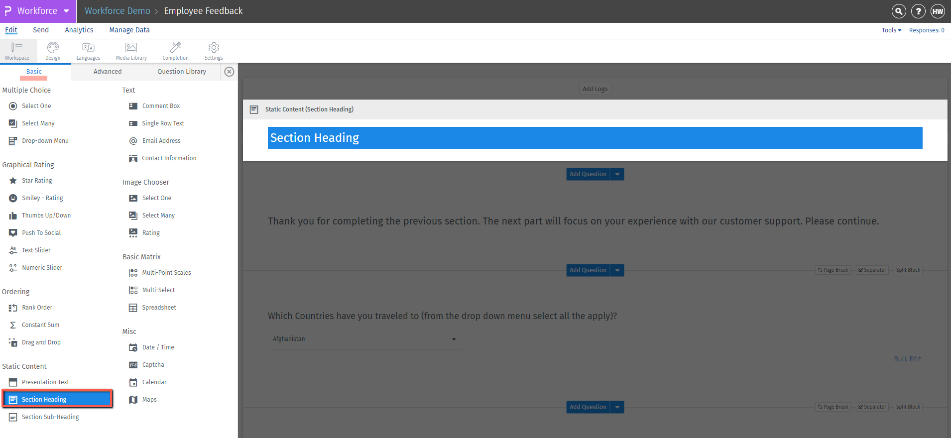 Survey Software Help Image