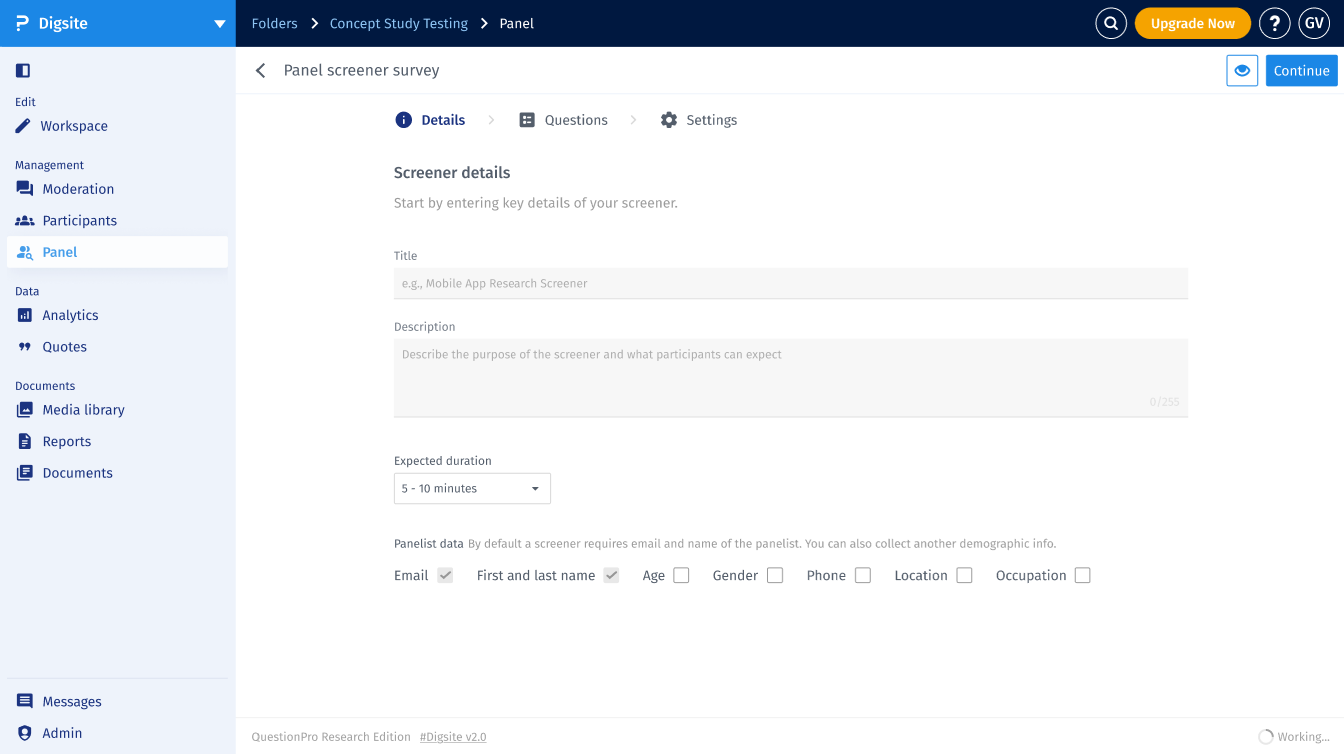 Survey Software Help Image