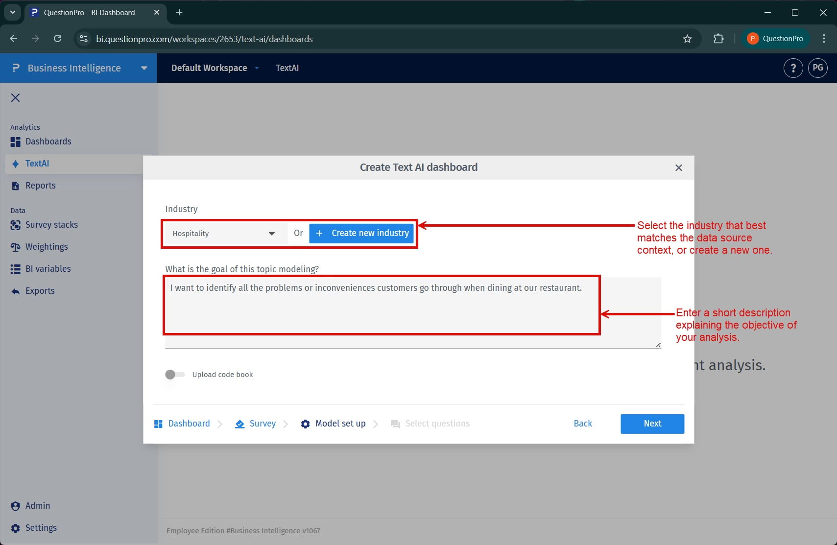 Survey Software Help Image