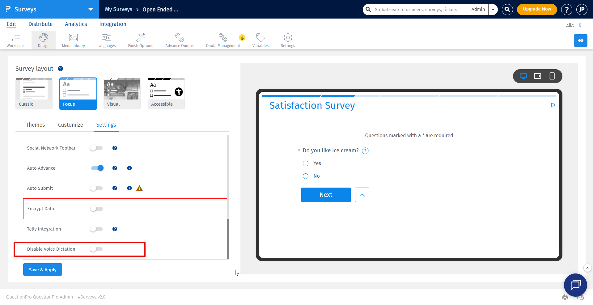 Survey Software Help Image