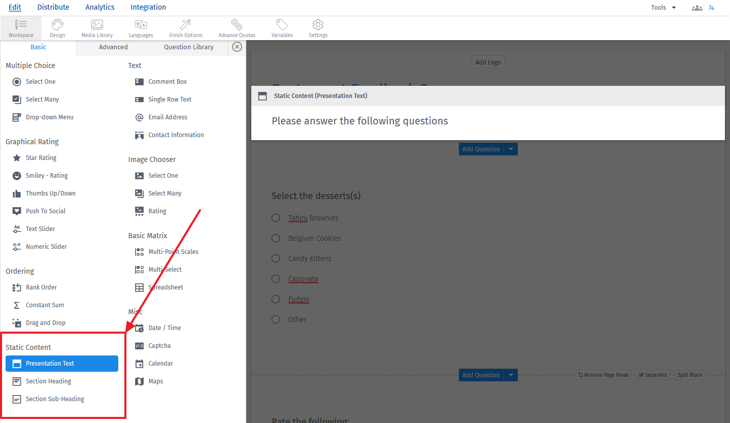 Survey Software Help Image