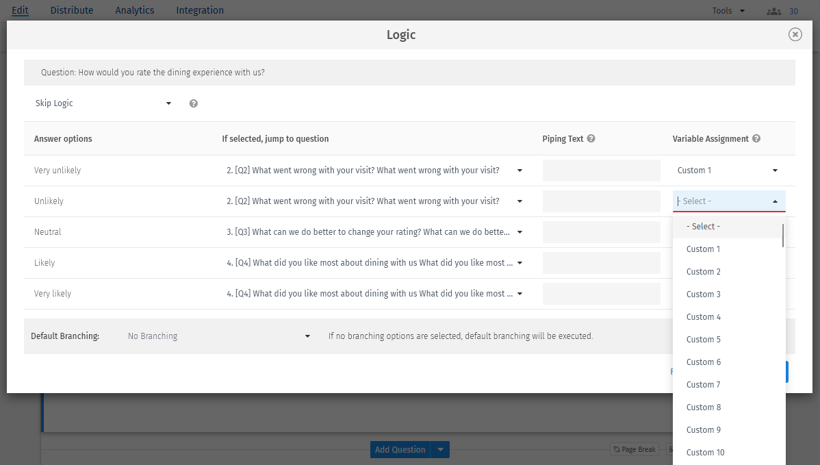 Survey Software Help Image