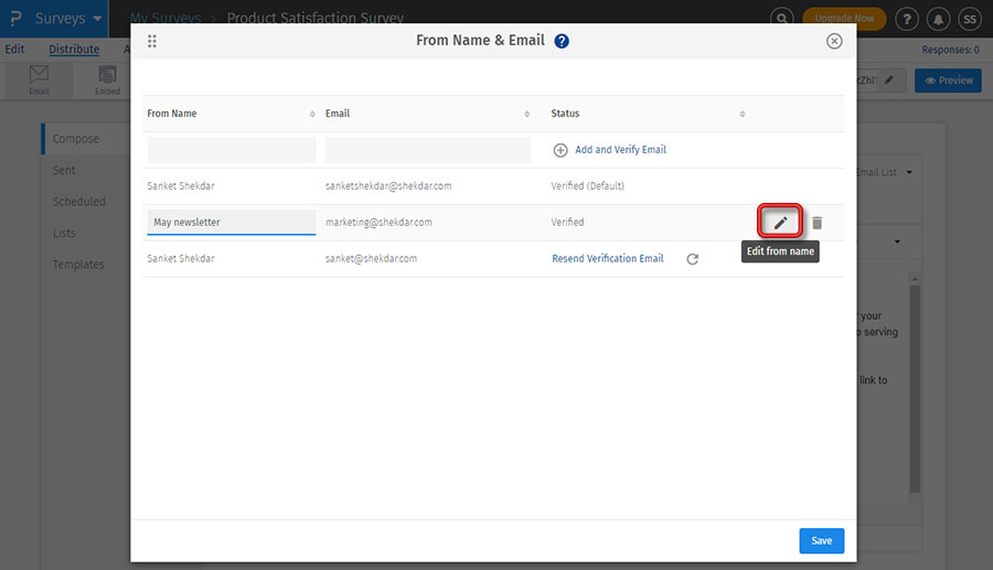 Email invitation settings QuestionPro Help Document