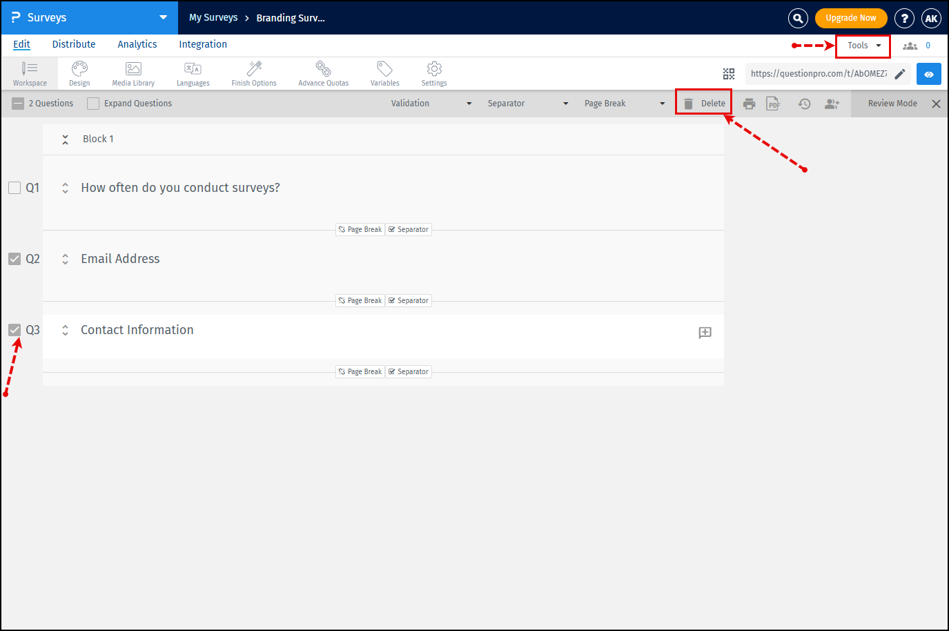 Survey Software Help Image
