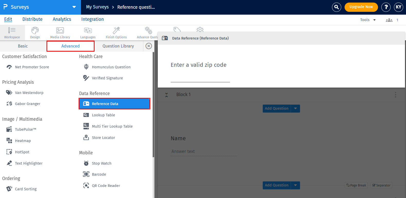 Survey Software Help Image