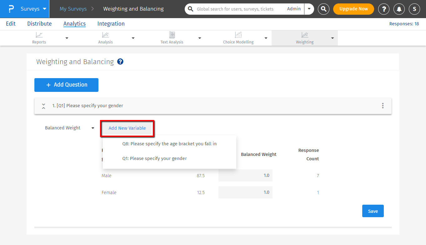 Weighting - Eliminating Sample Bias | QuestionPro Help Document