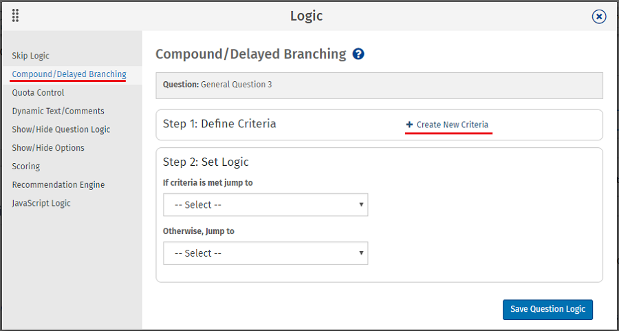 Compound Branching Feature | QuestionPro