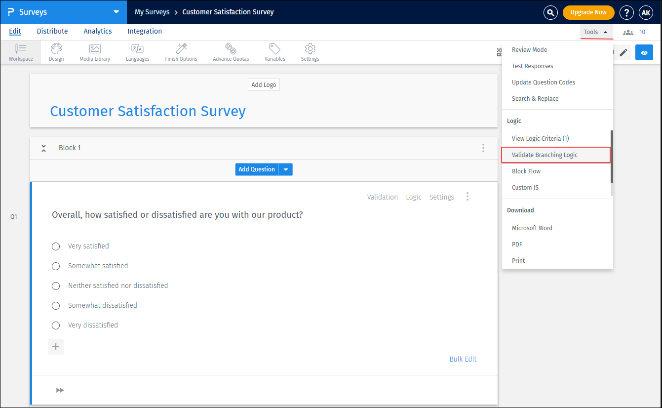 Survey Software Help Image
