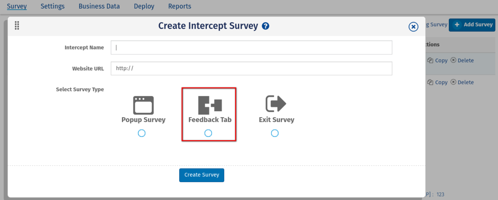 Survey Software Help Image