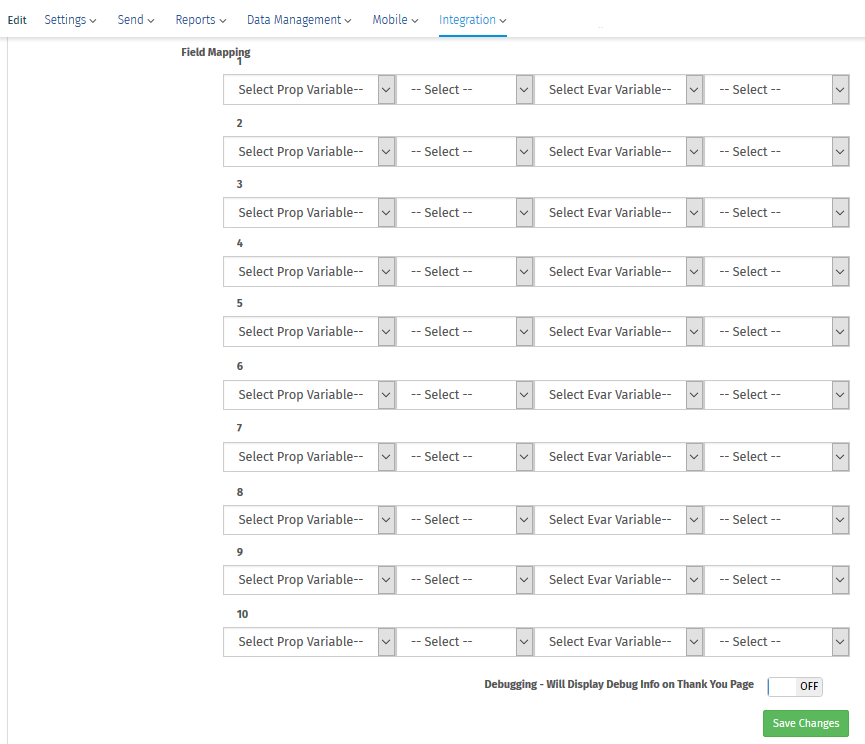 Integración de Omniture SiteCatalyst QuestionPro Centro de Ayuda