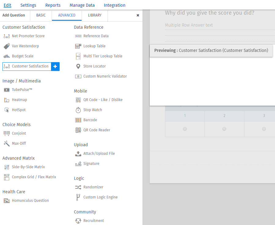 Survey Software Help Image