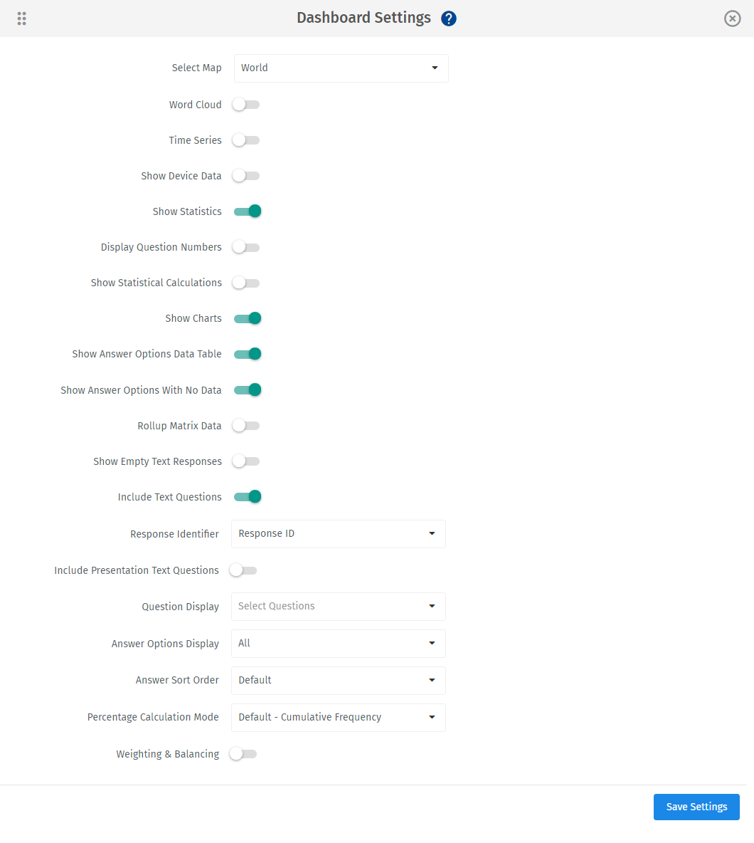 Dashboards Personalizados | QuestionPro Centro De Ayuda