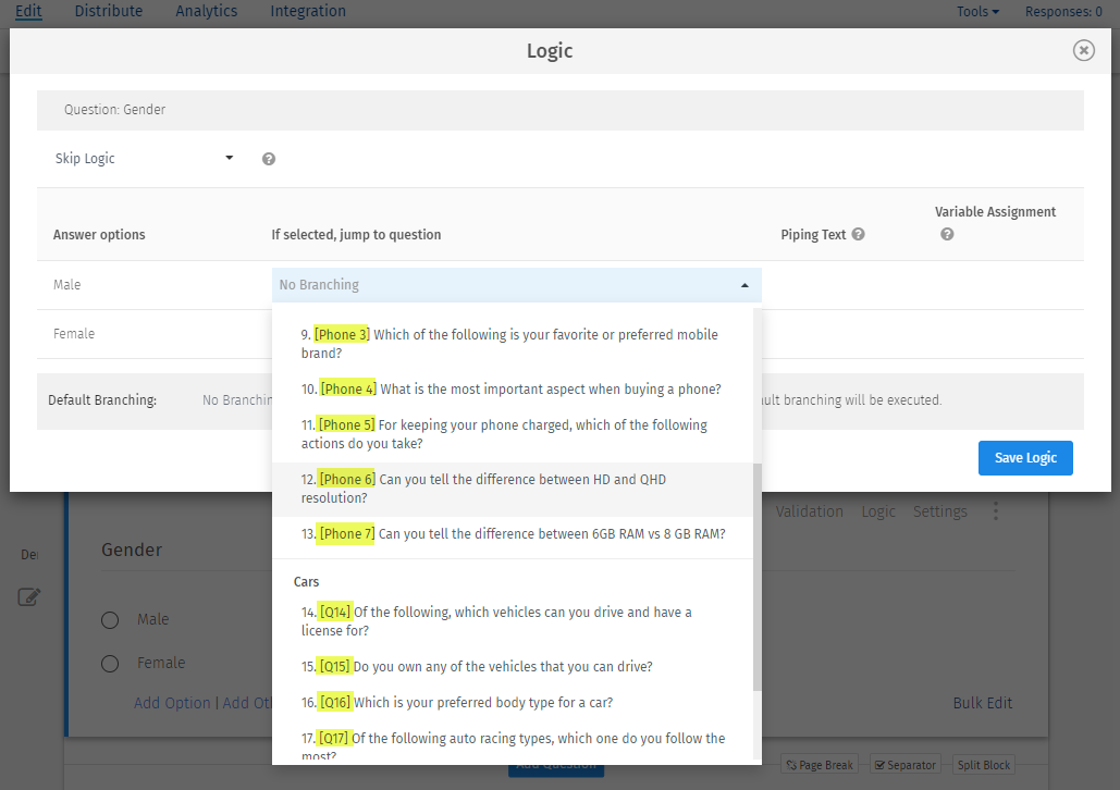 Survey Software Help Image