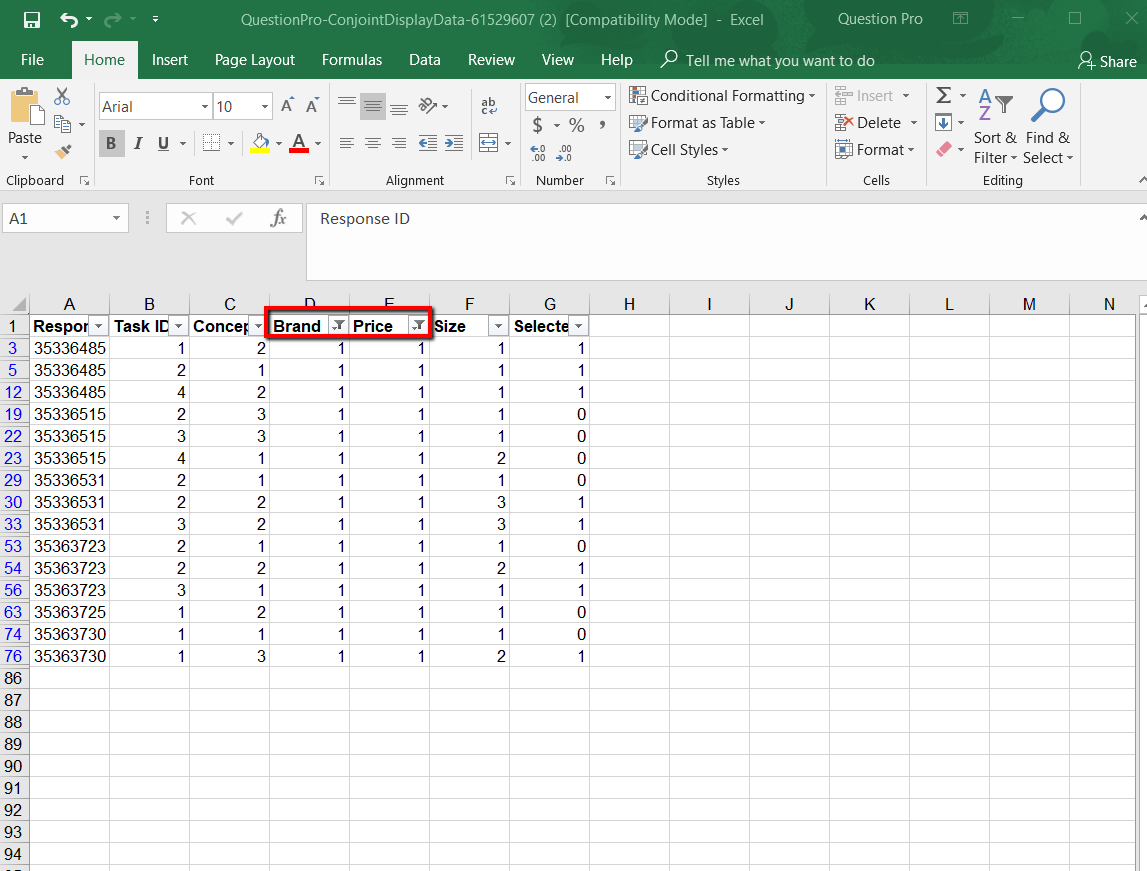 Conjoint Analysis – Brand Premium | QuestionPro Help Document