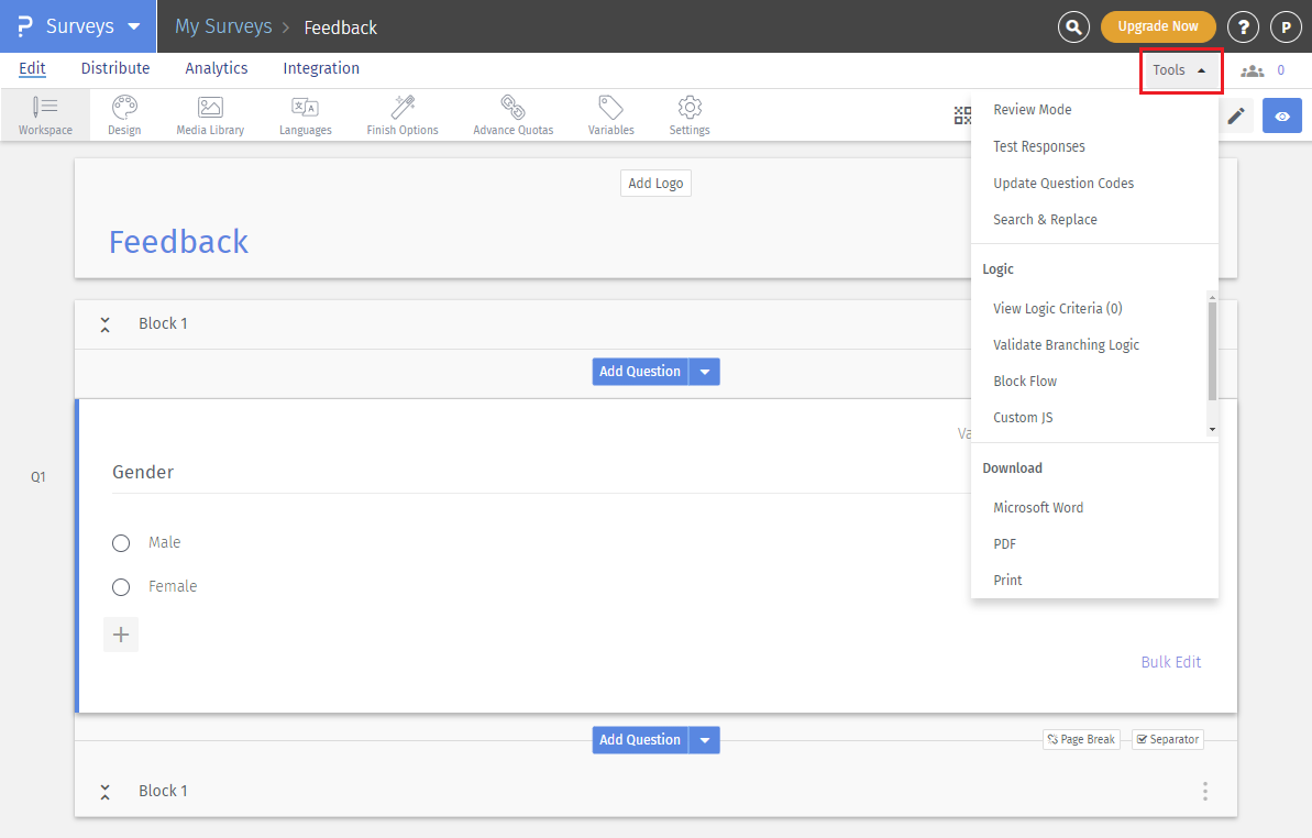 Survey Software Help Image