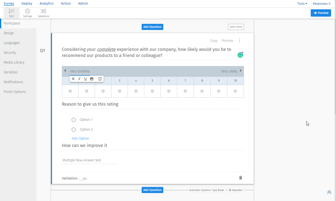 Survey Software Help Image