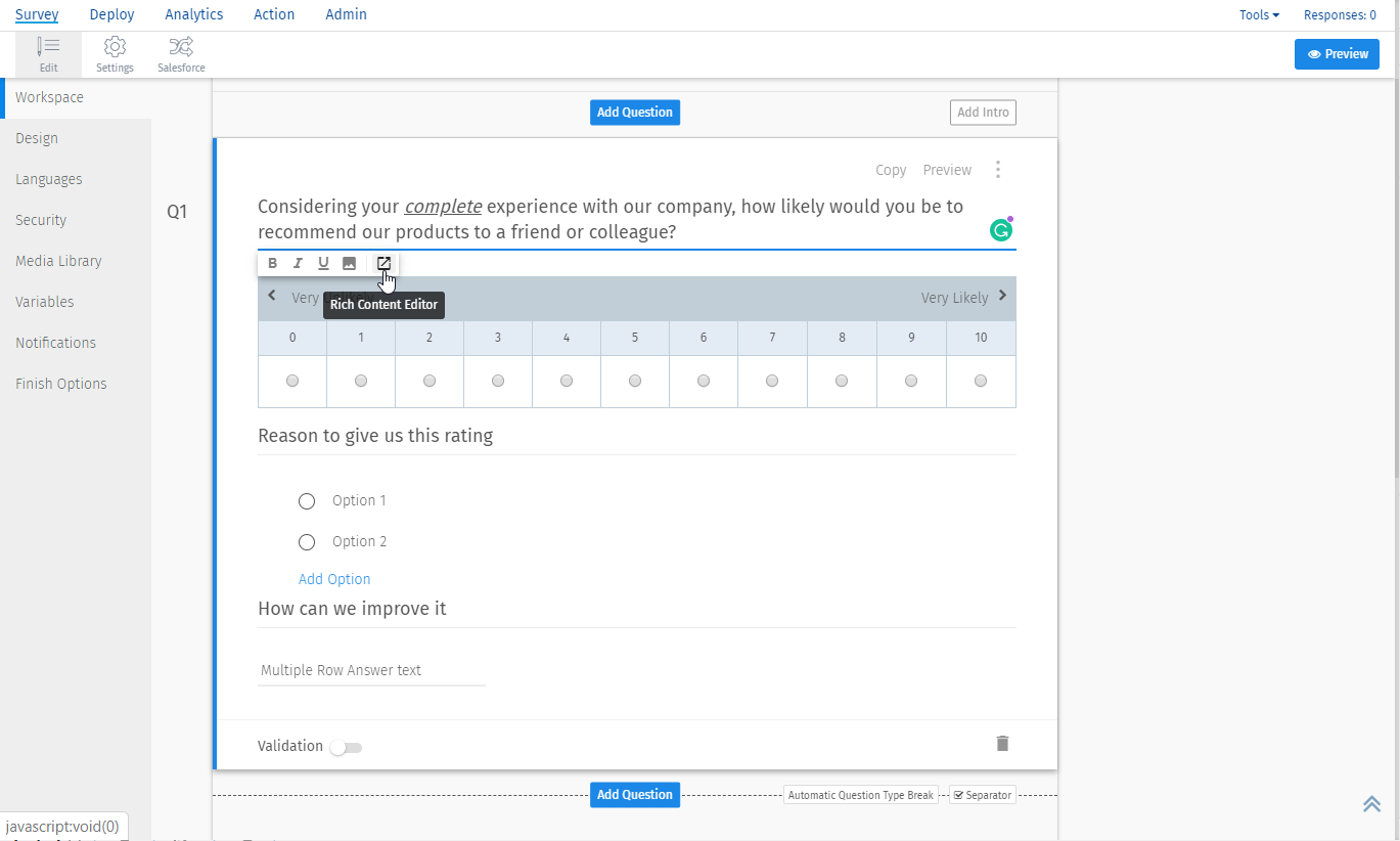 Survey Software Help Image