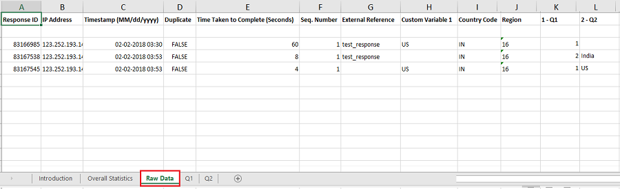 Export To Excel Download Survey Data In Xls Format Questionpro