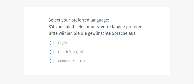 What other languages are available for the online survey?